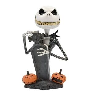 Scary Jack Skellington Headknocker Nightmare Before Christmas bobble Head NEW